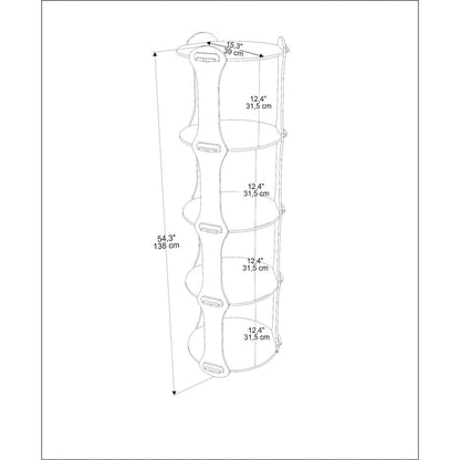 Yuvar Bookshelf Sapphire Oak