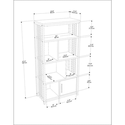 Valero Bookcase Silva White