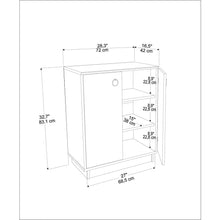Nuanse Cabinet White Sapphire Oak