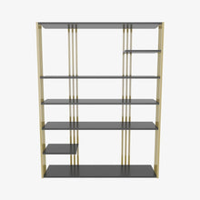 Jeni Bookcase Anthracite Gold
