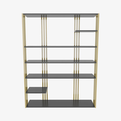Jeni Bookcase Anthracite Gold