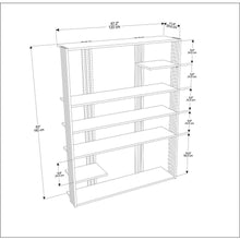 Jeni Bookcase Anthracite Gold