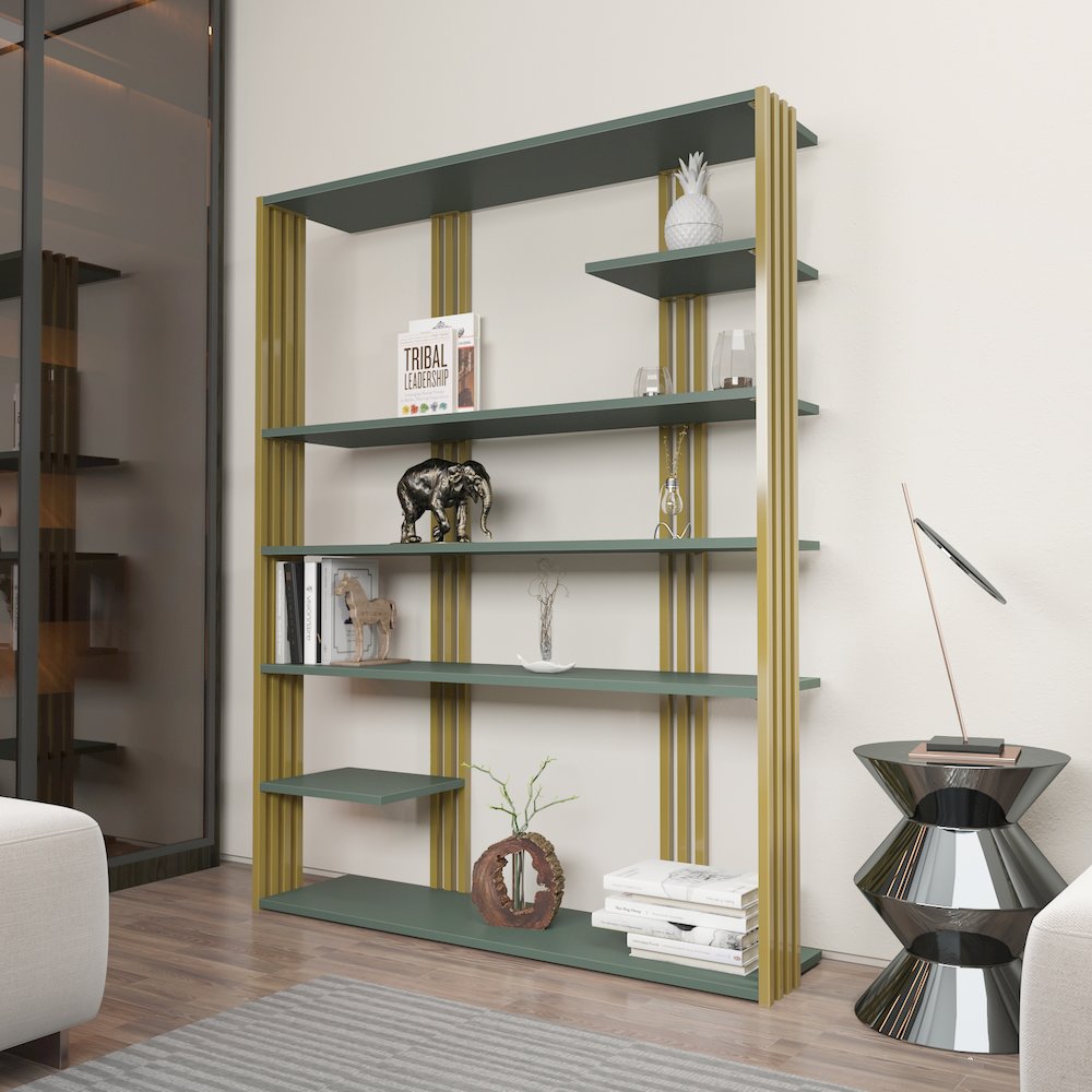 Jeni Bookcase Silva Gold