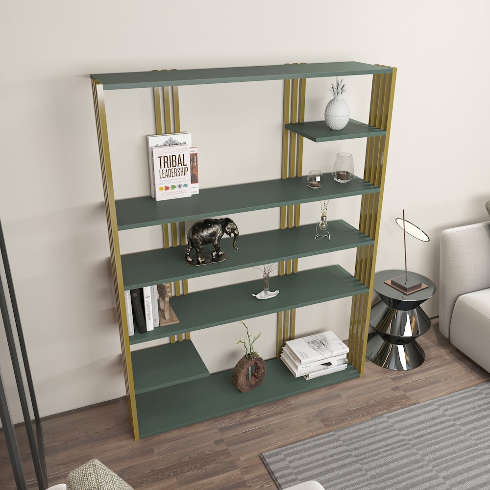 Jeni Bookcase Silva Gold