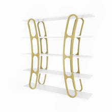 Adar Bookcase White And Gold