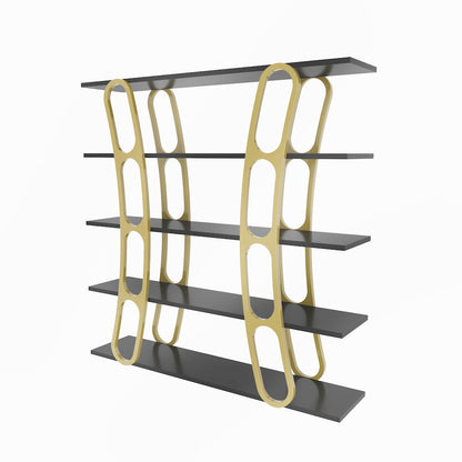Adar Bookcase Black And Gold