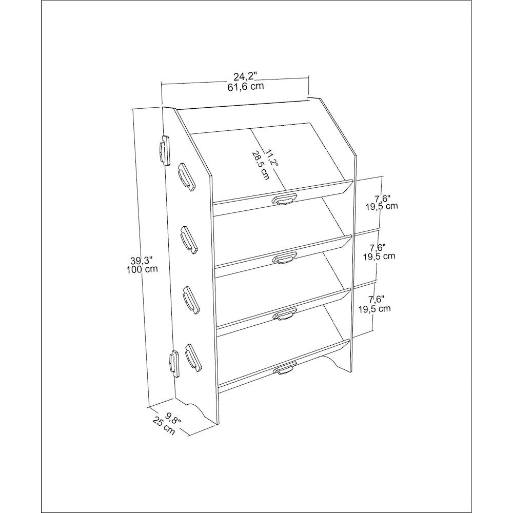 Aros Bookcase Sapphire Oak