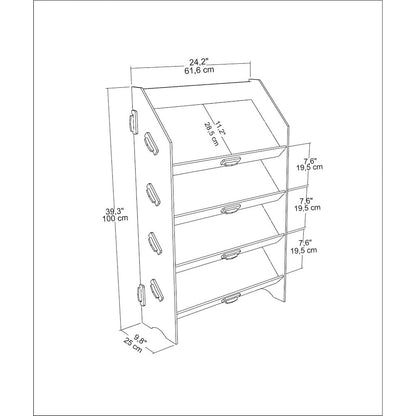 Aros Bookcase Sapphire Oak