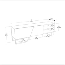 Denasse Tv Stand White Ephesus Marble Gold
