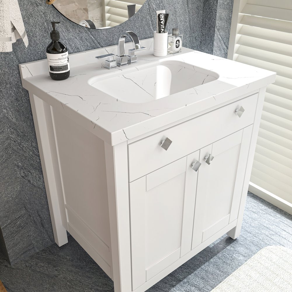 Kardelen 31 In Bathroom Vanity White