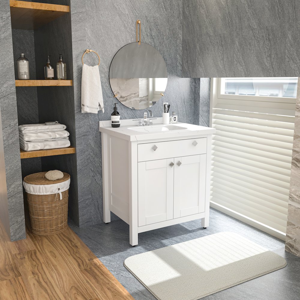 Kardelen 31 In Bathroom Vanity White