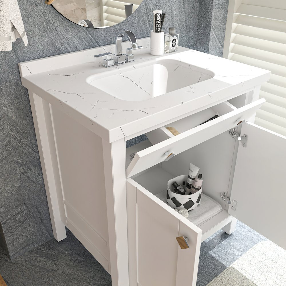 Kardelen 31 In Bathroom Vanity White