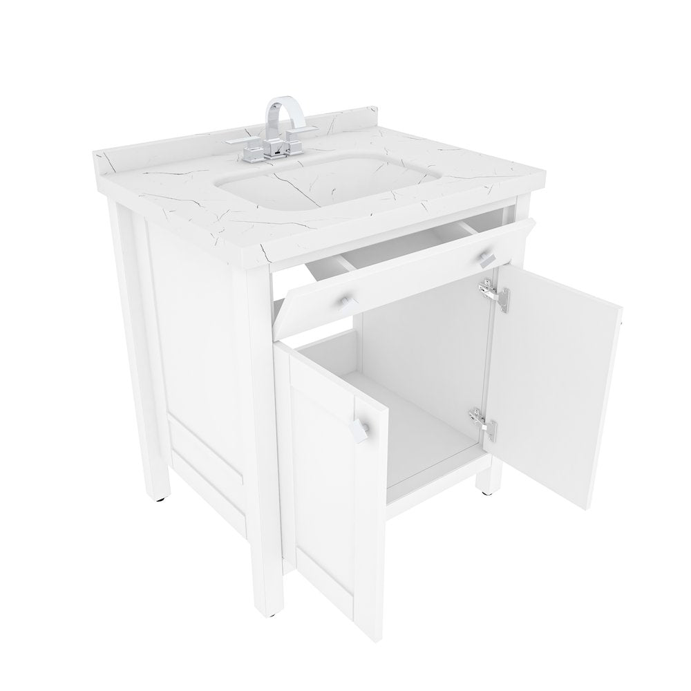 Kardelen 31 In Bathroom Vanity White