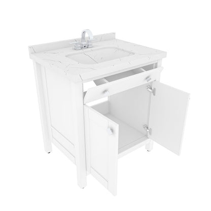 Kardelen 31 In Bathroom Vanity White