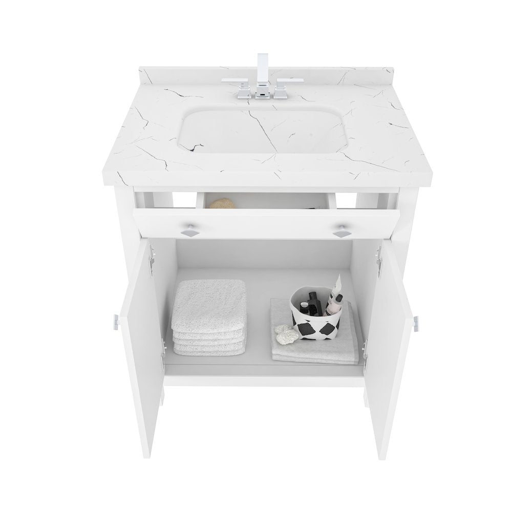 Kardelen 31 In Bathroom Vanity White