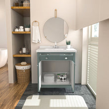 Kardelen 31 In Bathroom Vanity Sea Green