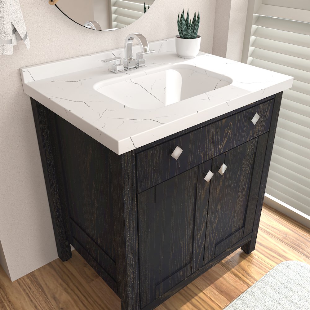 Kardelen 31 In Bathroom Vanity Dark Blue