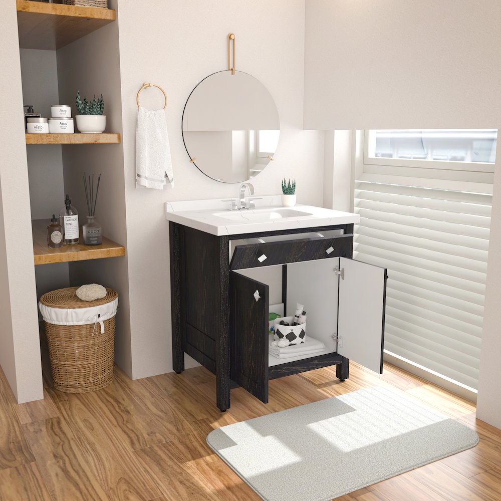 Kardelen 31 In Bathroom Vanity Dark Blue