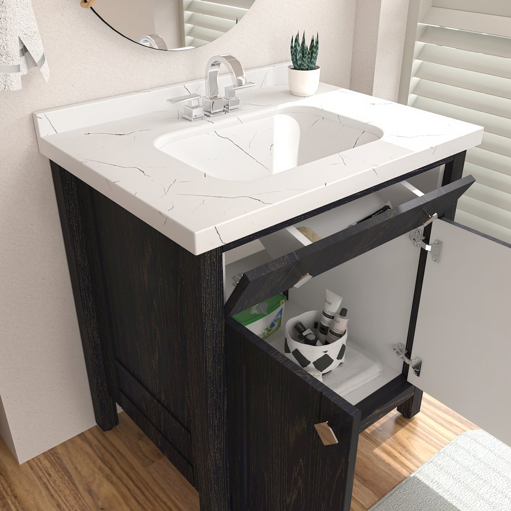 Kardelen 31 In Bathroom Vanity Dark Blue