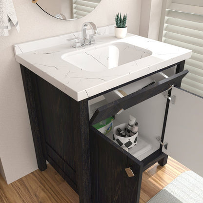 Kardelen 31 In Bathroom Vanity Dark Blue