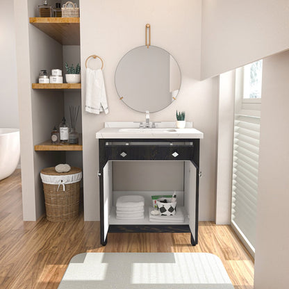 Kardelen 31 In Bathroom Vanity Dark Blue