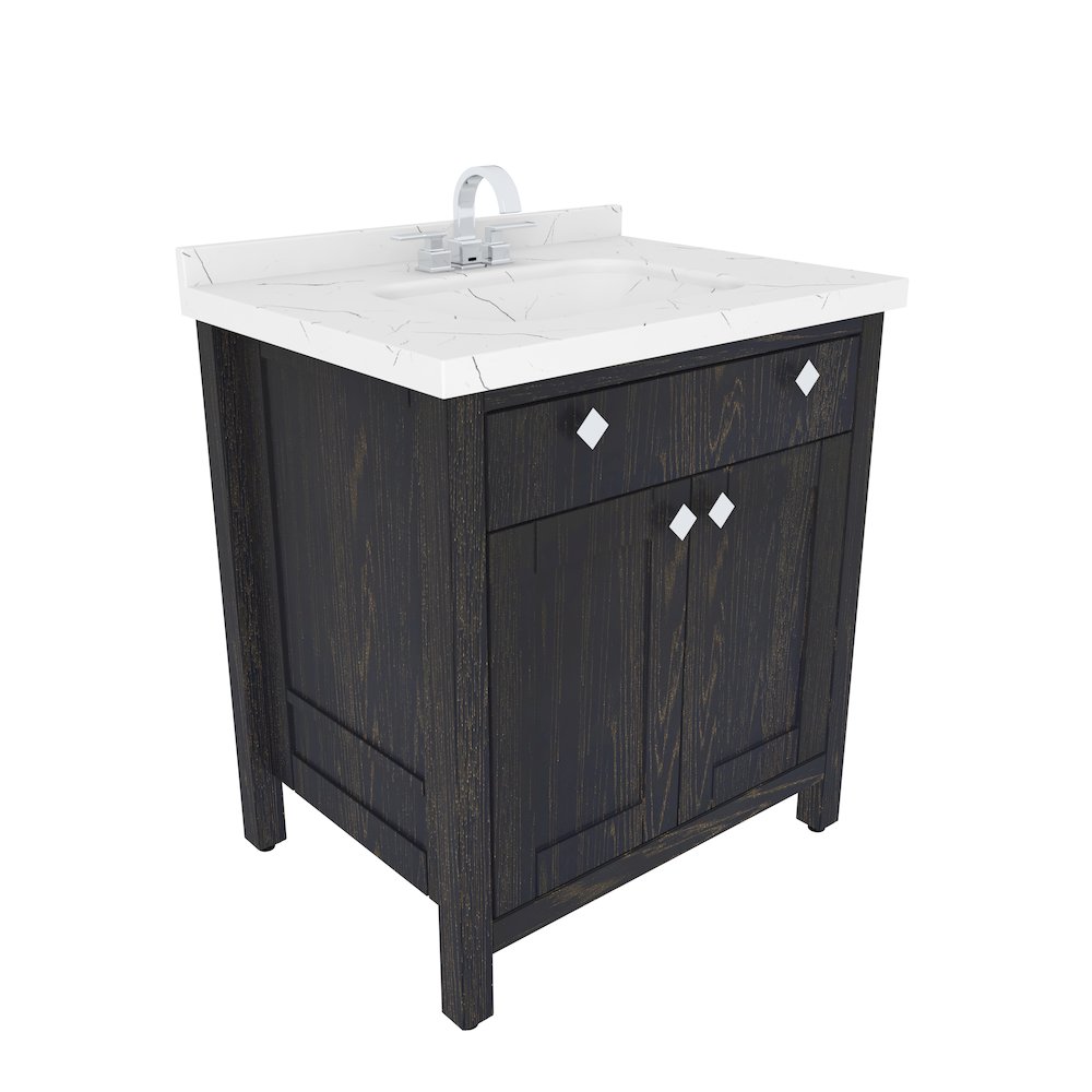 Kardelen 31 In Bathroom Vanity Dark Blue