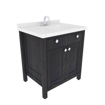 Kardelen 31 In Bathroom Vanity Dark Blue
