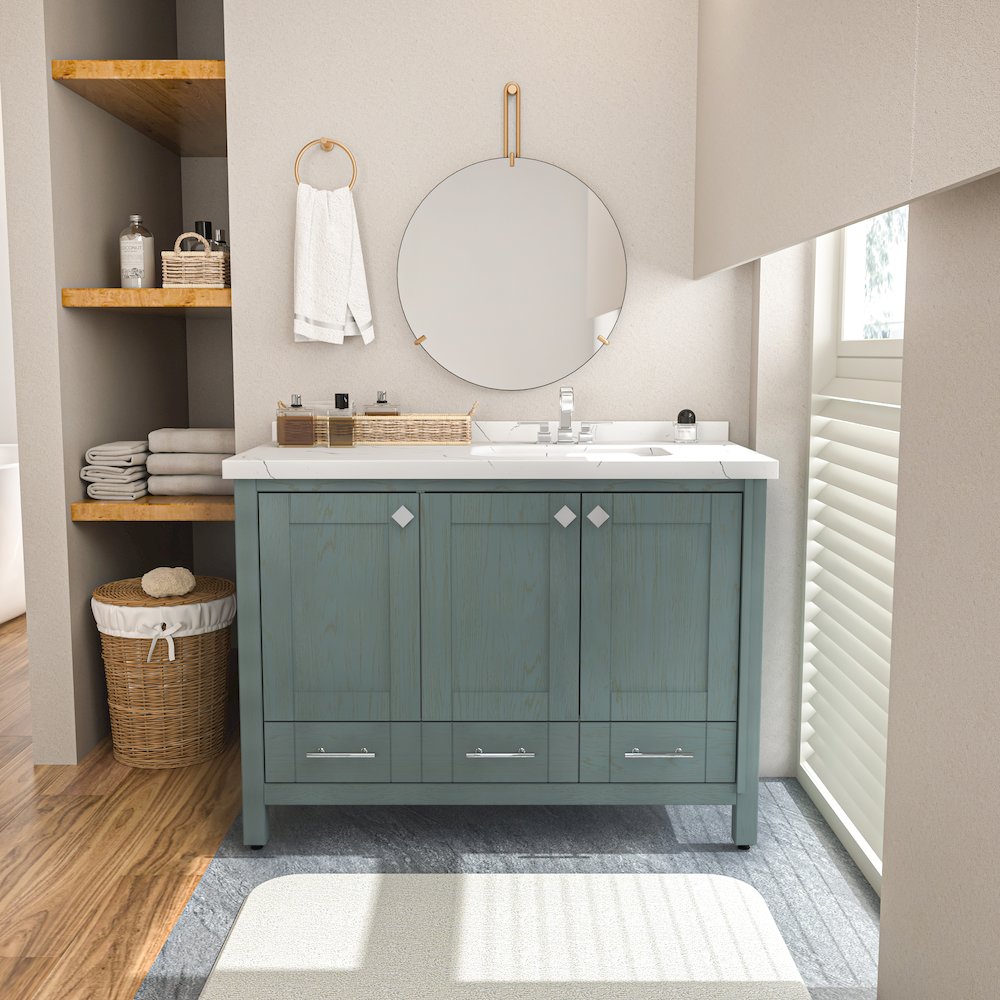 Kardelen 47 In Bathroom Vanity Sea Green