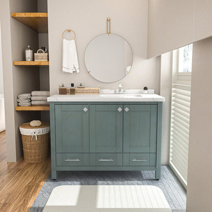 Kardelen 47 In Bathroom Vanity Sea Green