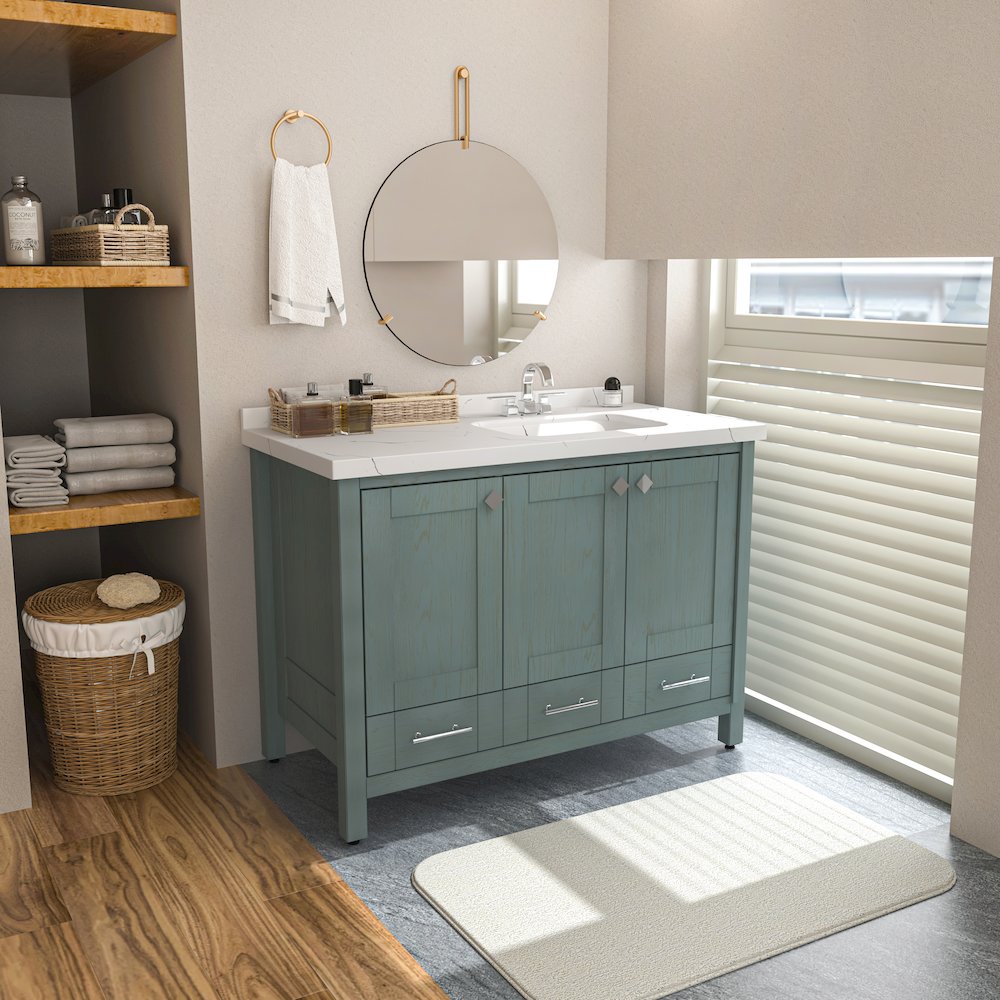 Kardelen 47 In Bathroom Vanity Sea Green