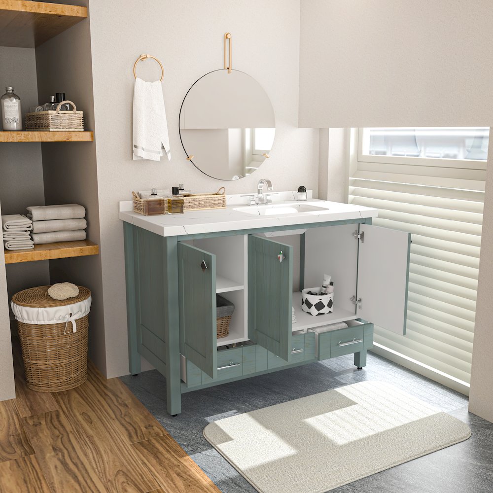 Kardelen 47 In Bathroom Vanity Sea Green