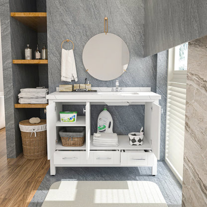 Kardelen 47 In Bathroom Vanity White