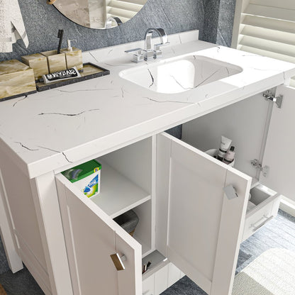 Kardelen 47 In Bathroom Vanity White