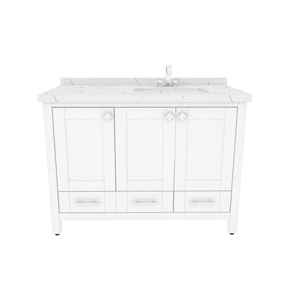 Kardelen 47 In Bathroom Vanity White