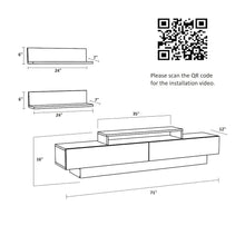 Lusi Tv Stand White&Cordoba