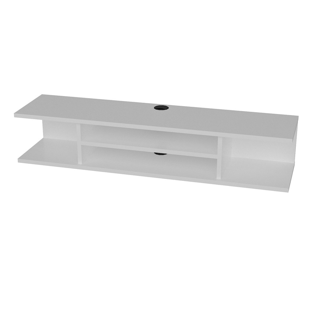 Pivot Floating Tv Stand - White