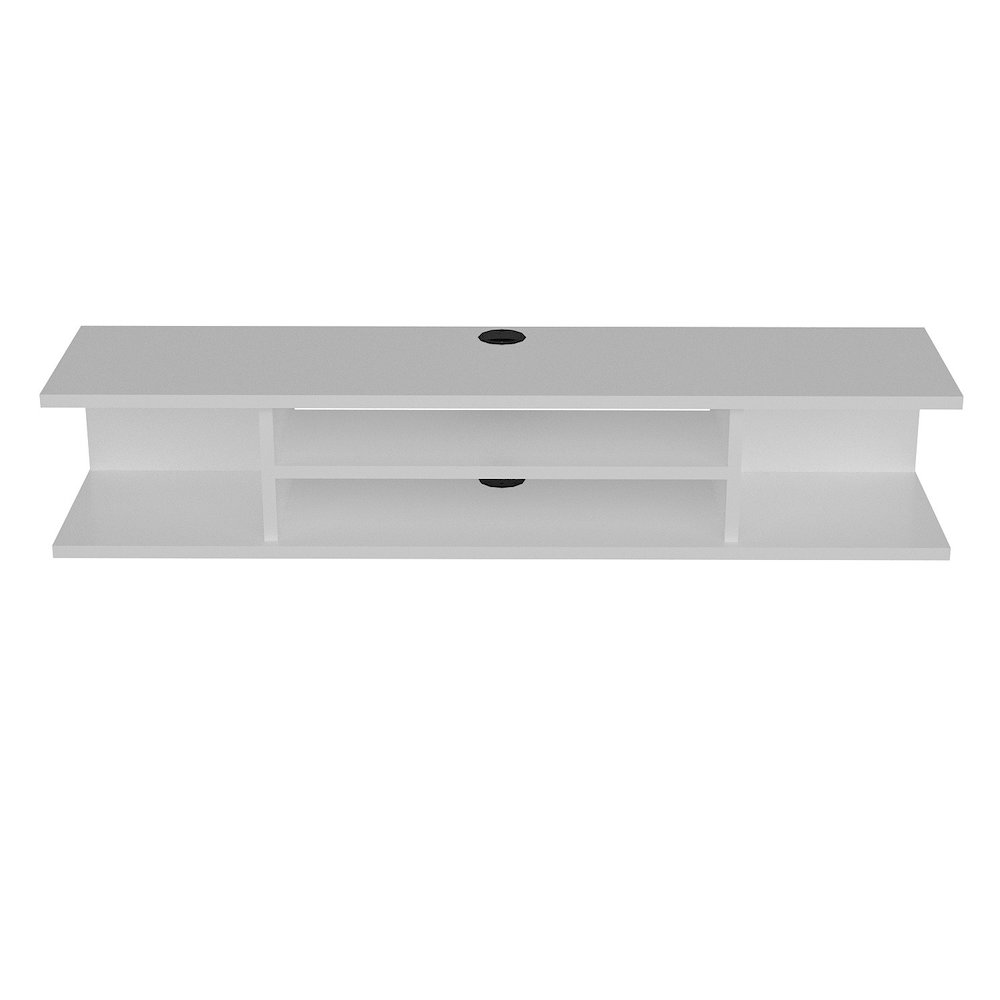 Pivot Floating Tv Stand - White