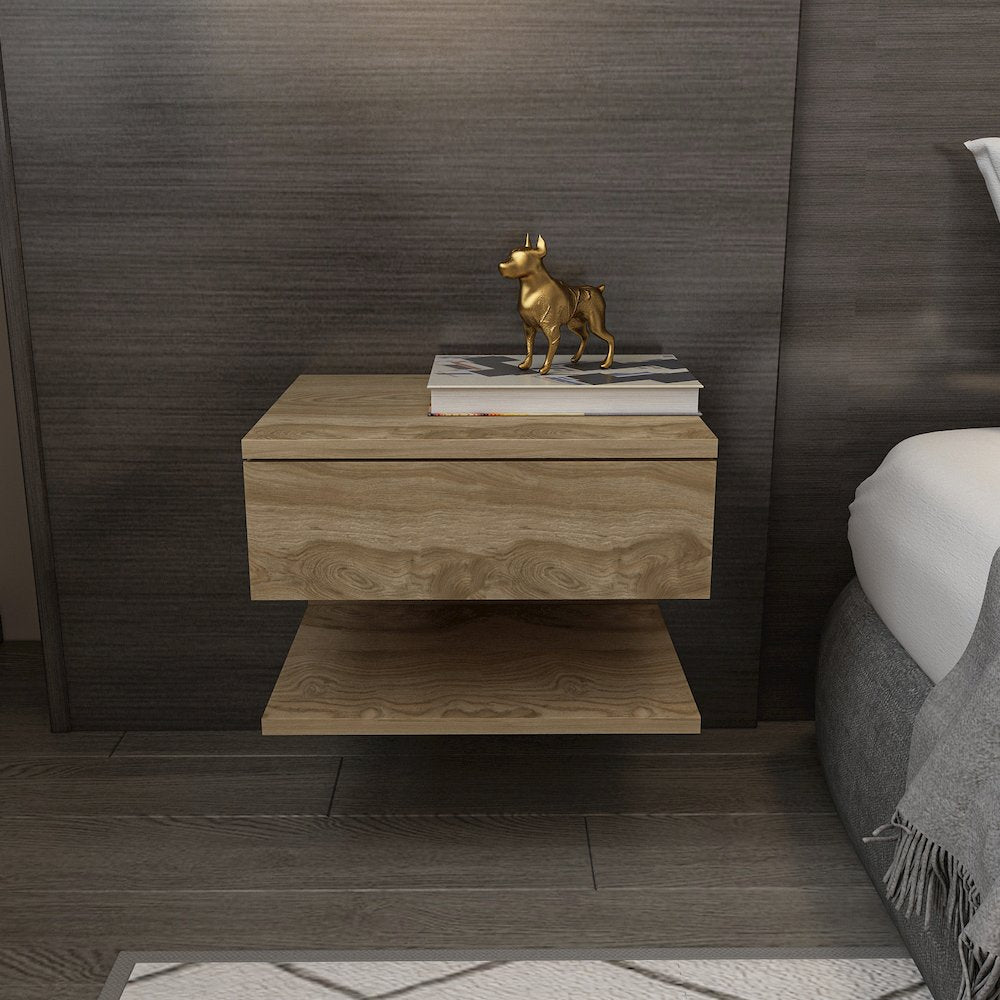 Vivid Nightstand Oud Oak