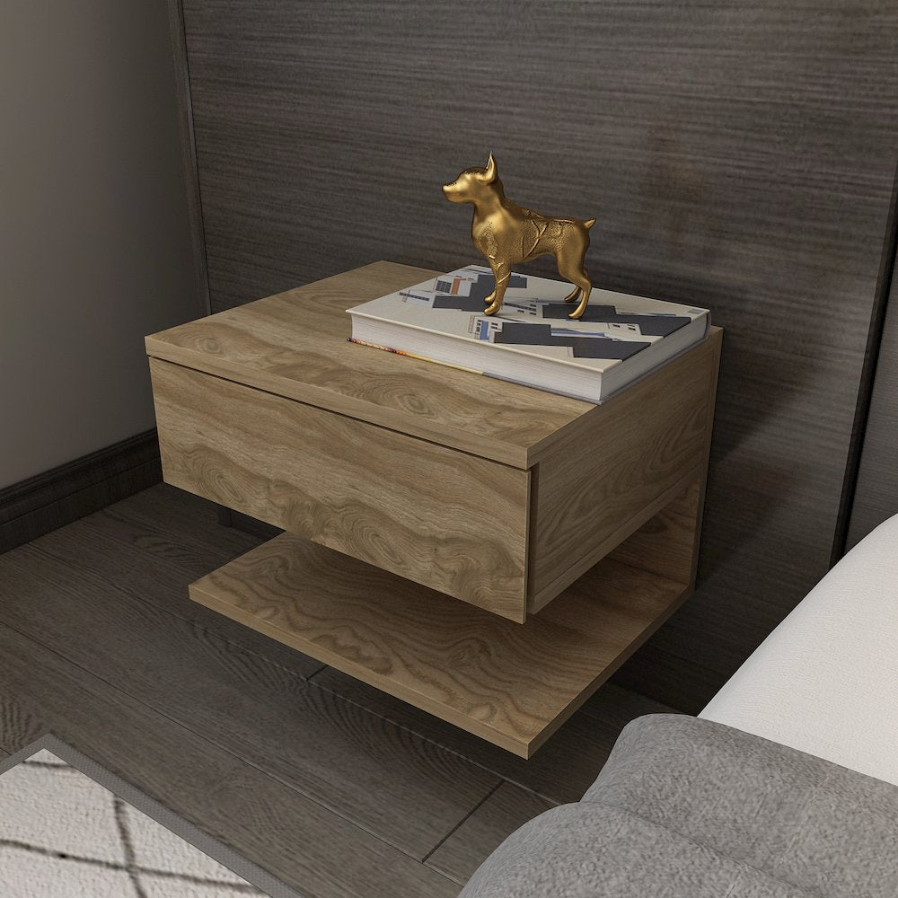 Vivid Nightstand Oud Oak