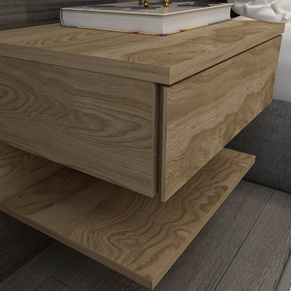 Vivid Nightstand Oud Oak