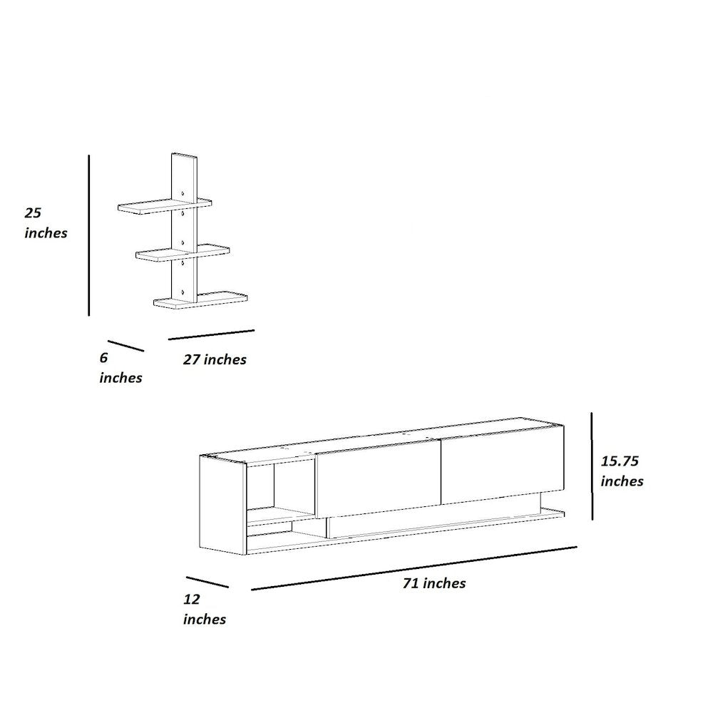 Liza Tv Stand White