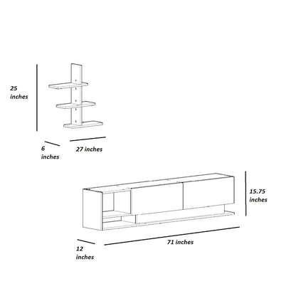 Liza Tv Stand White