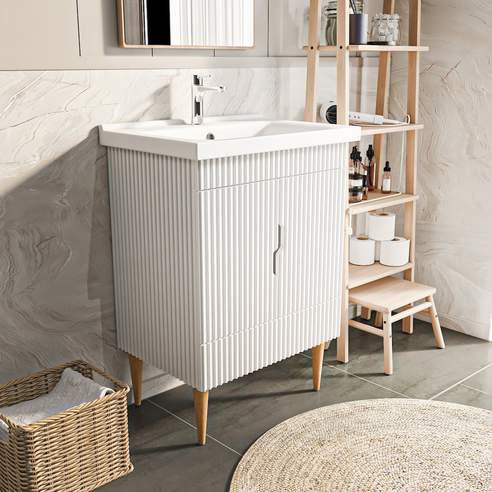 Sahra 25" Wide Bathroom Vanity White