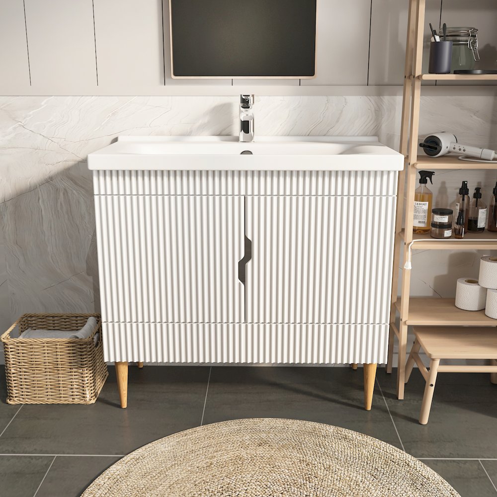 Sahra 39" Wide Bathroom Vanity White