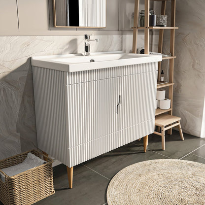 Sahra 39" Wide Bathroom Vanity White