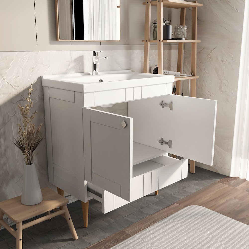 Sara 31" Bathroom Vanity White