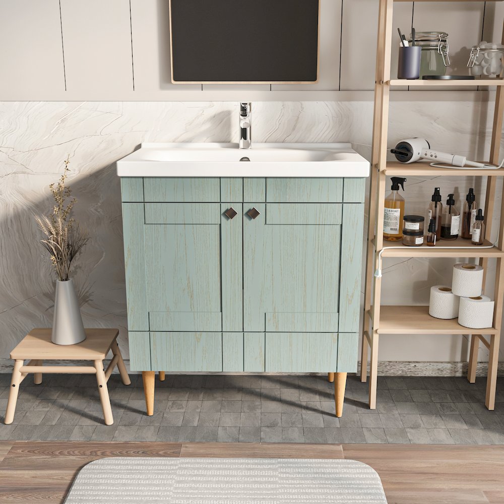 Sara 31" Bathroom Vanity Sea Green