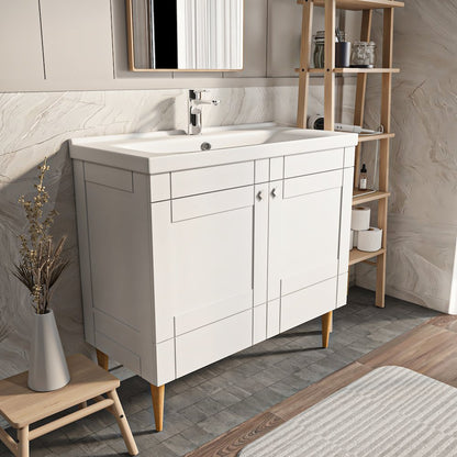 Sara 39" Bathroom Vanity White
