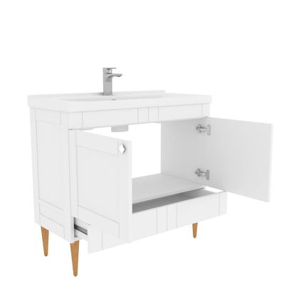Sara 39" Bathroom Vanity White