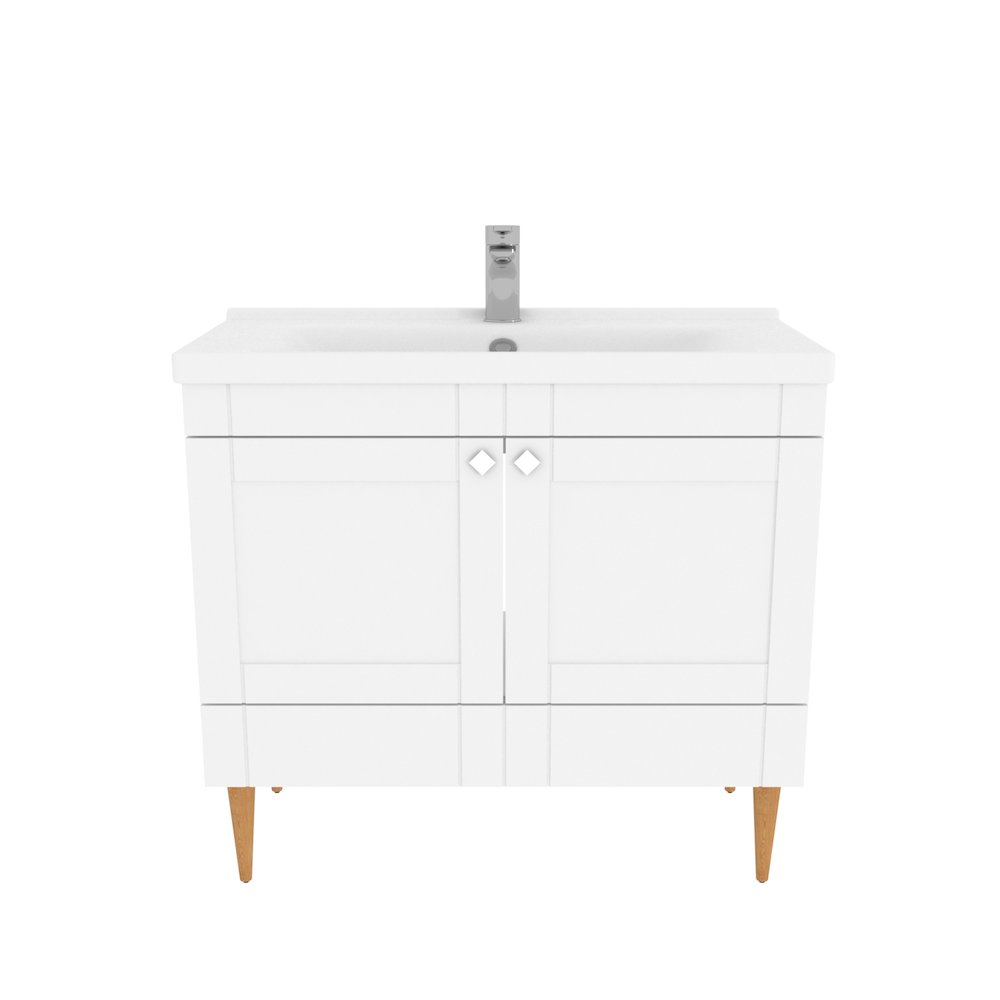 Sara 39" Bathroom Vanity White